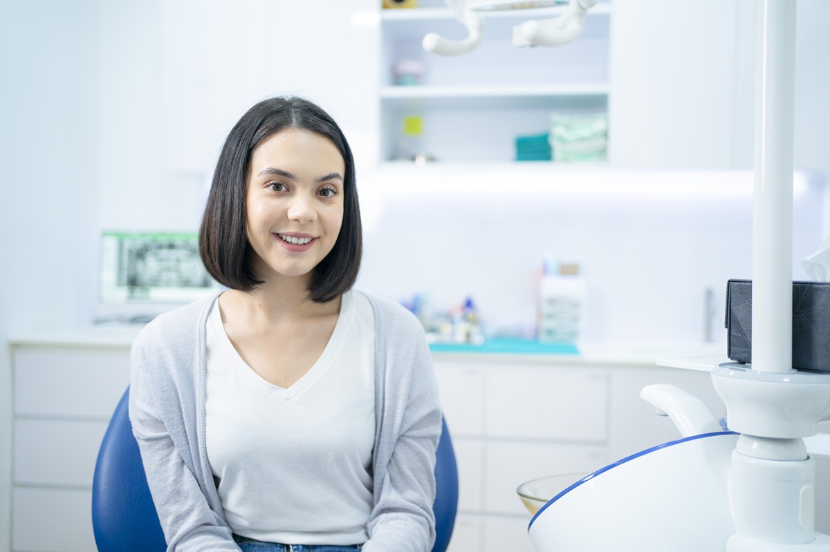 Patient discussing treatment options during an oral surgery consultation